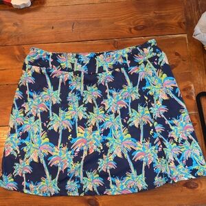 Lulu-B Colorful Tropical Print Skirt